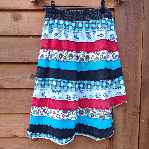 Rising International Girls Boho Gypsy Hippie High-Low Skirt. Cute & Colorful! - Picture 8 of 10